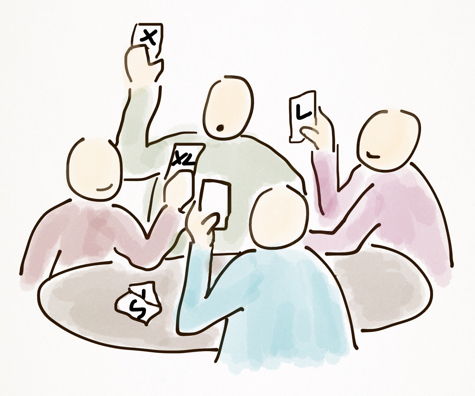 Scrum- oder Planning-Poker. © Silke Kainzbauer
