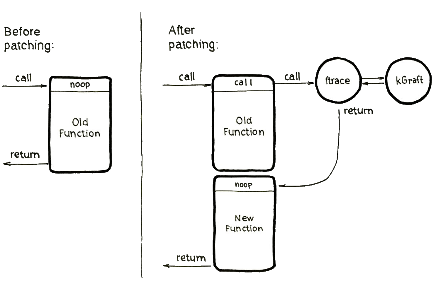 Abb.2: Vereinfachte, schematische Darstellung des Patchvorgangs. © Hannes Kühnemund