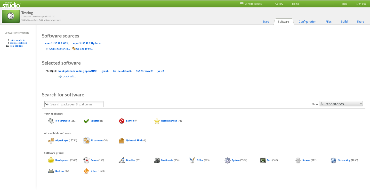 Abb.3: SUSE Studio. © "SUSE Studio" by Gamebouille - Own work. Licensed under CC BY-SA 3.0 via Wikimedia Commons