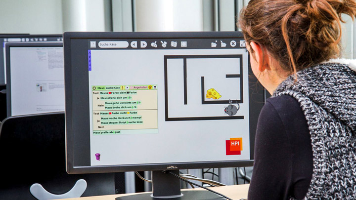 Etoys auf dem Monitor © HPI/T. Mattis