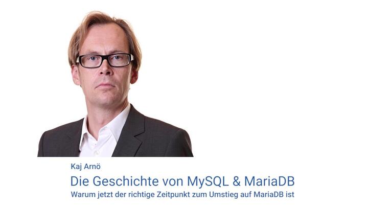 Die Geschichte von MySQL & MariaDB: Keynote von Kaj Arnö, MariaDB -  IT-Tage 2016